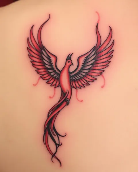 Inspiration et idées de conception de tatouage d'oiseau-phénix