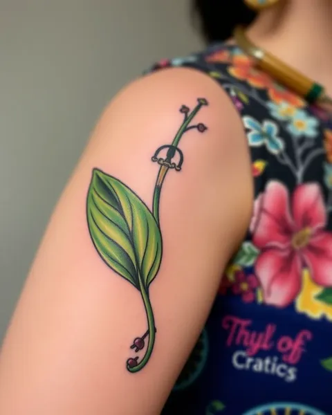 Inspiration et idées de tatouage de lys de vallée