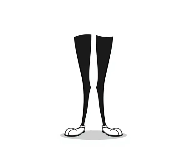 Jambes de cartoon noir PNG nécessaires