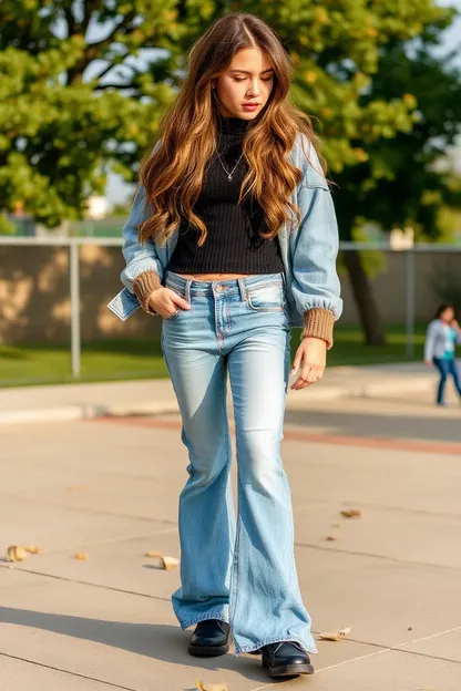 Jeans flare pour les filles : options de mode stylées et à la mode