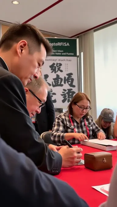 Jensen Huang signe des seins avec un sourire