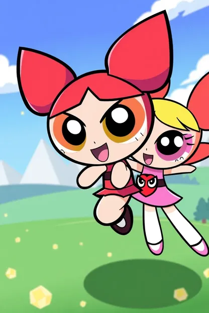 Jeux de Powerpuff Girls avec les personnages de Powerpuff Girls