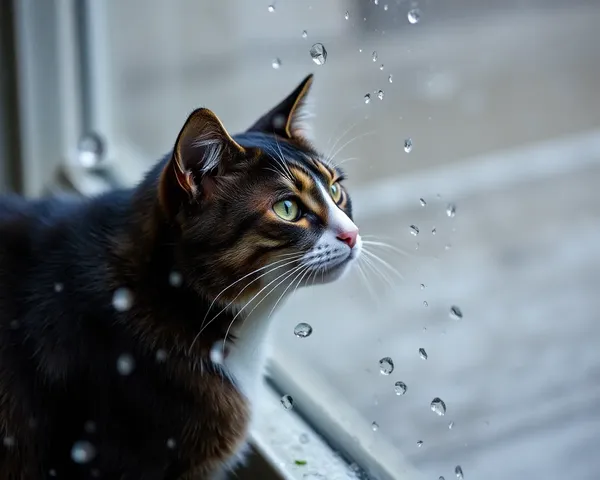 Jour de Pluie avec Images de Chats et de Chiens