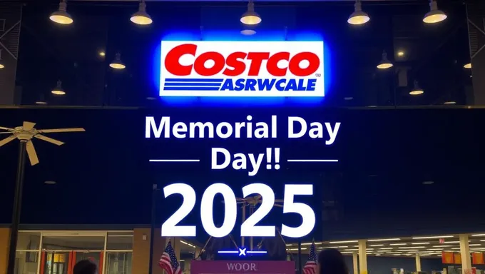 Jour férié du Memorial 2025 : heures d'ouverture du magasin Costco