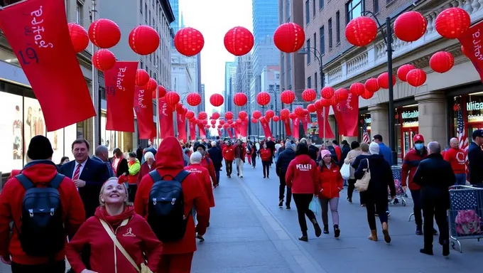 Jour national de porter du rouge 2025 se propage en ligne