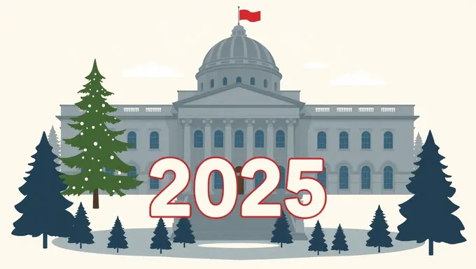 Jours fériés fédéraux dans l'année 2025 annoncés