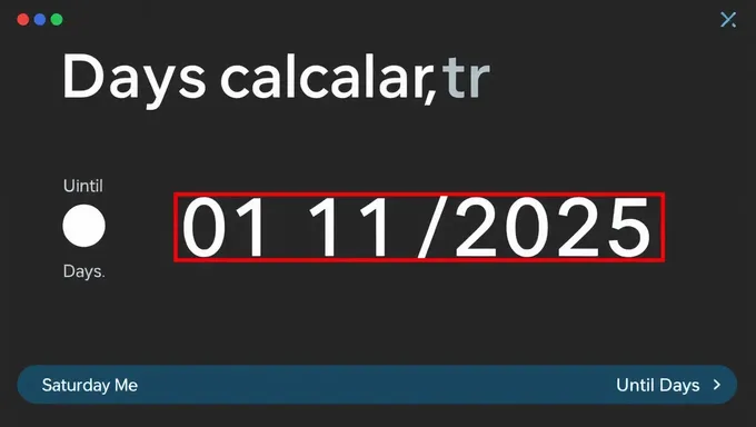 Jours restants jusqu'au 16 janvier 2025 avec calculatrice