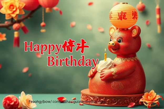 Joyeux Anniversaire chinois pour les amis et la famille