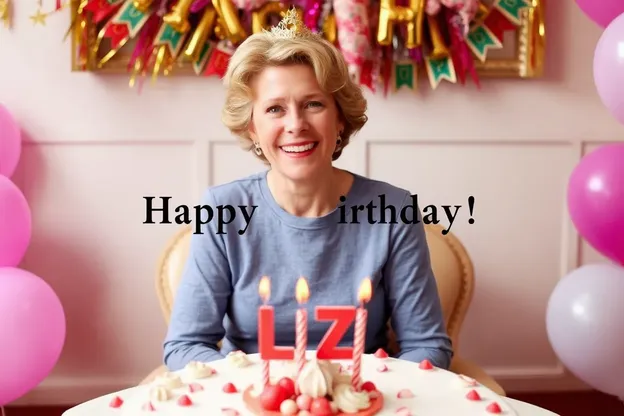 Joyeux anniversaire Liz, images avec des animaux mignons