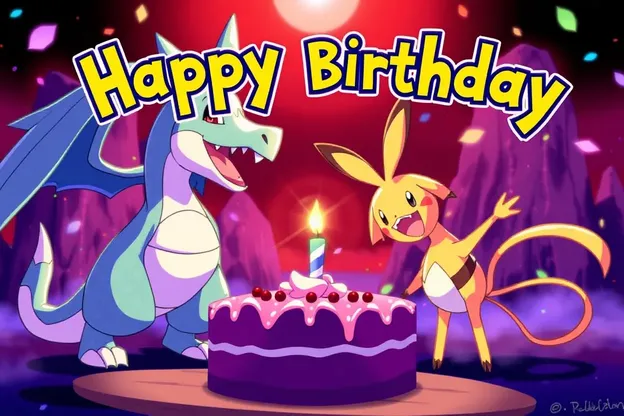 Joyeux anniversaire Pokémon, Images de moments joyeux