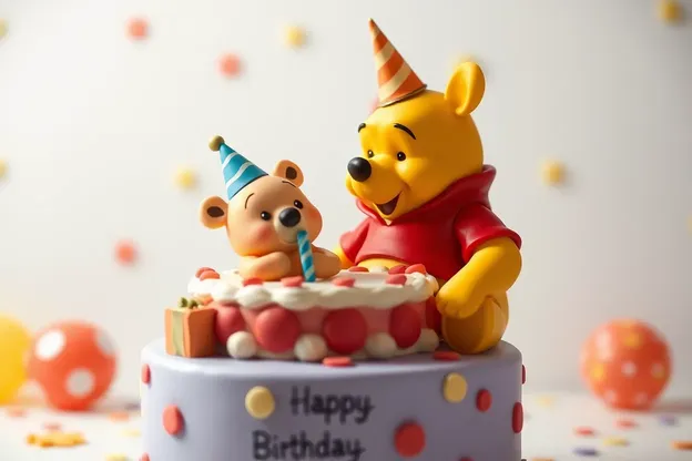 Joyeux anniversaire Pooh, images avec des citations humoristiques