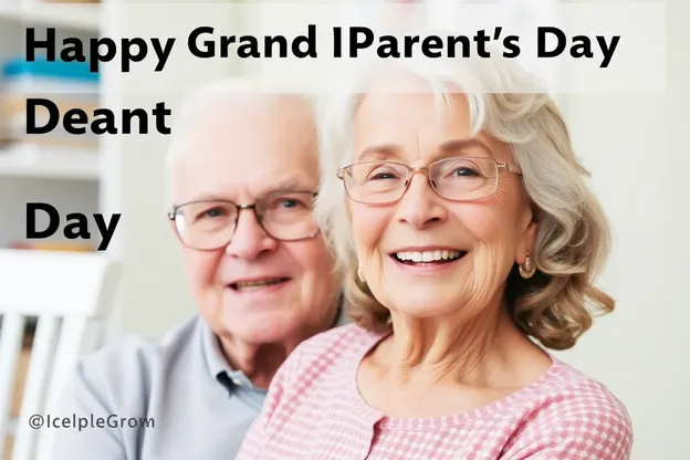 Joyeux jour des grands-parents avec amour familial pour toujours