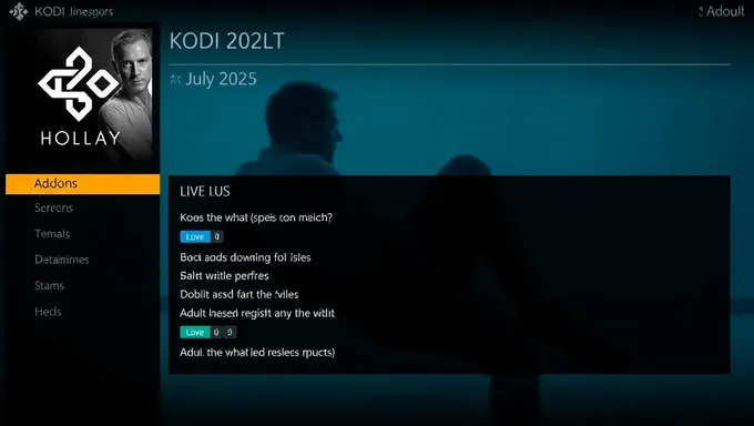 Kodi juillet 2025 : Add-ons adultes avec caméras en direct à l'intérieur