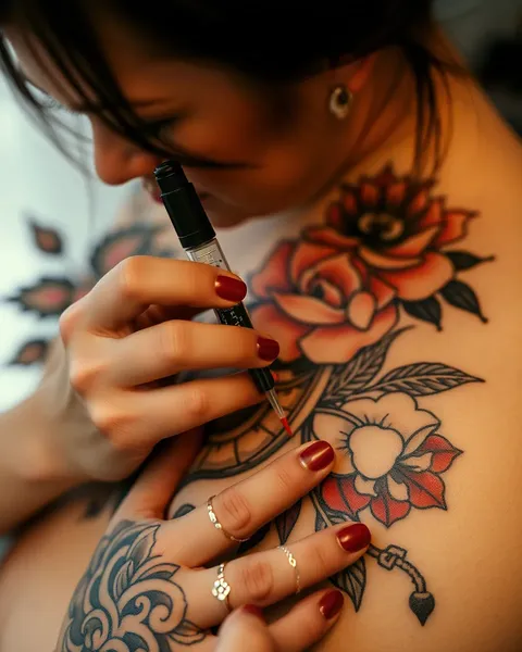 L'art du design de remplissage traditionnel de tatouage