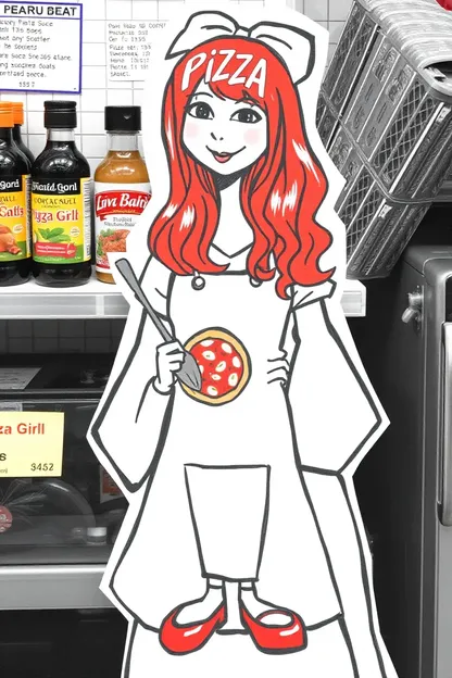 L'aventure de la sauce pâte de la fille de la pizza