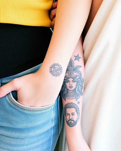 L'esprit du tatouage à Sf sur les deux bras, expression artistique