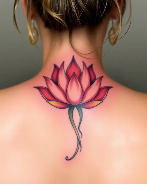 L'explication du symbole profond du tatouage de fleur de lotus