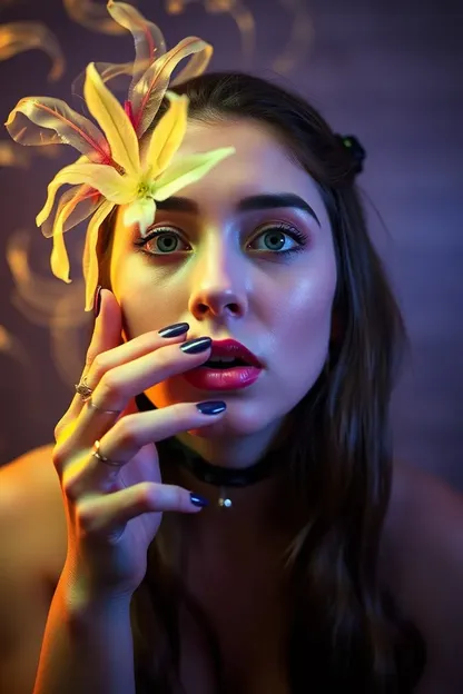 L'expérience de la respiration de la fille de 420