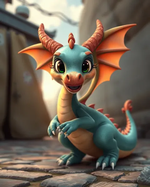 L'image d'une griffe de dragon de cartoon