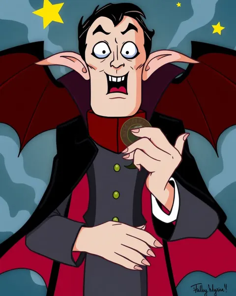 L'image de cartoon de Dracula : une héritage visuel éternel du vampire