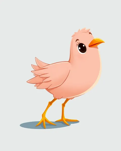 L'image de cartoon du poussin est si mignonne