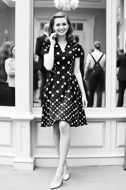 L'influence du style moderne de la fille de mode des années 1950