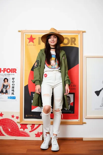 L'inspiration pour l'outfit de la fille icône de Poster Girl