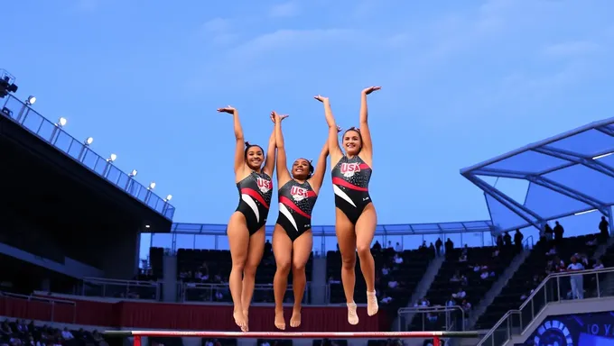 L'équipe de gymnastique des États-Unis participe aux championnats de 2025