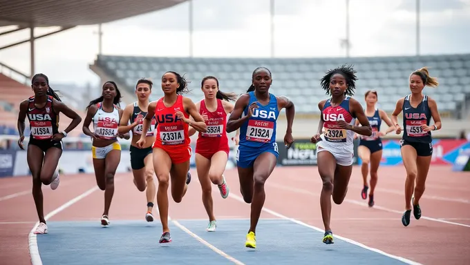 L'équipe féminine d'athlétisme des États-Unis au championnat du monde 2025