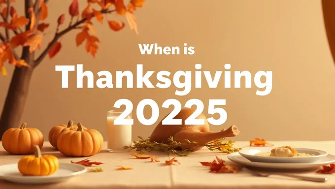 La date de Thanksgiving en 2025 révélée