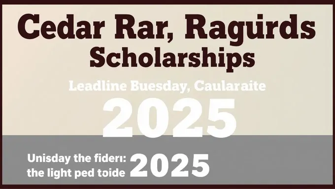 La date limite des bourses d'études d'été de Cedar Rapids 2025 approche à grande vitesse