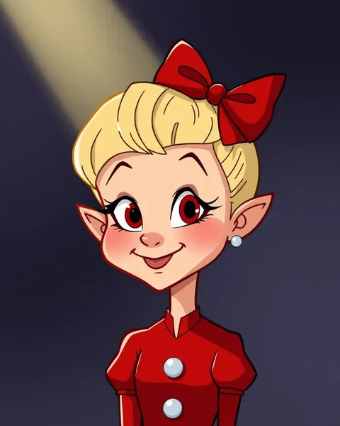 La description de l'image de cartoon de Cindy Lou Who