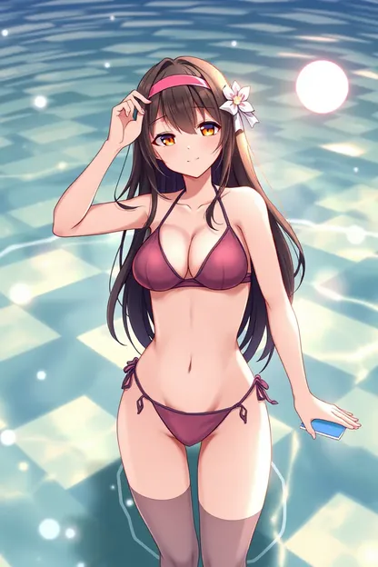 La fille anime dans bikini AI mignon NSWF