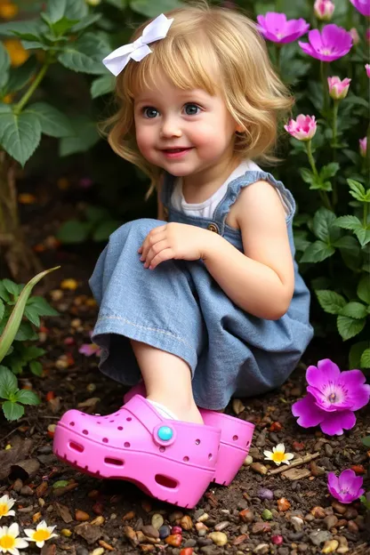 La fille avec des sabots sur ses pieds