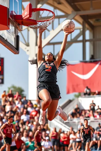 La fille dunk à nouveau