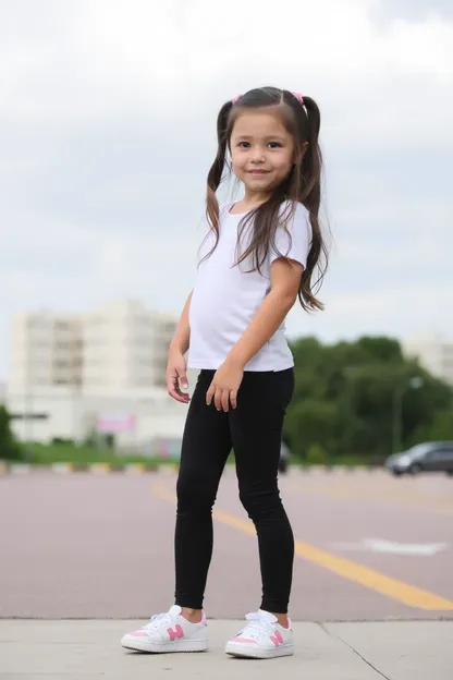 La fille en leggings se détachait