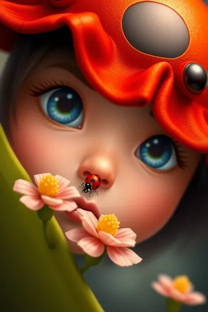 La fille ladybug aventure en plein air sont jamais ennuyeuses