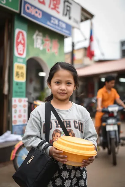 La gentillesse de la fille locale dépasse l'horizon