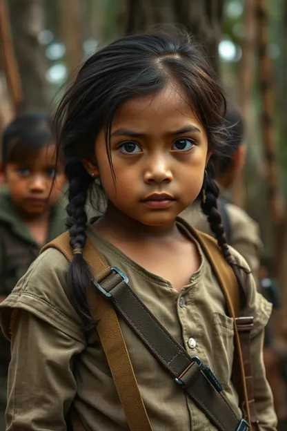 La guerre de guérilla de la fille continue pour la justice et l'égalité