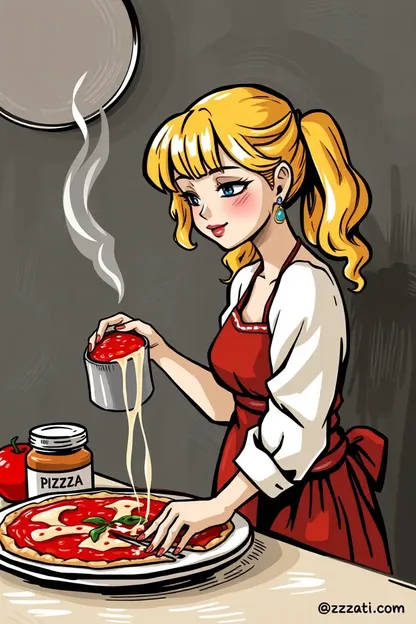 La sauce à pâte préférée de la fille de la pizza