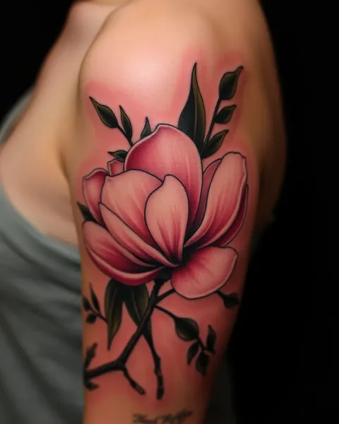 La signification de la culture du tatouage de magnolia