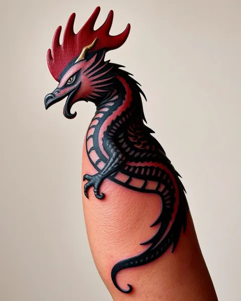 La signification et l'importance du tatouage de dragon sur le coq