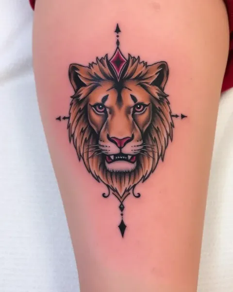 La signification et le sens d'un tatouage de lionne