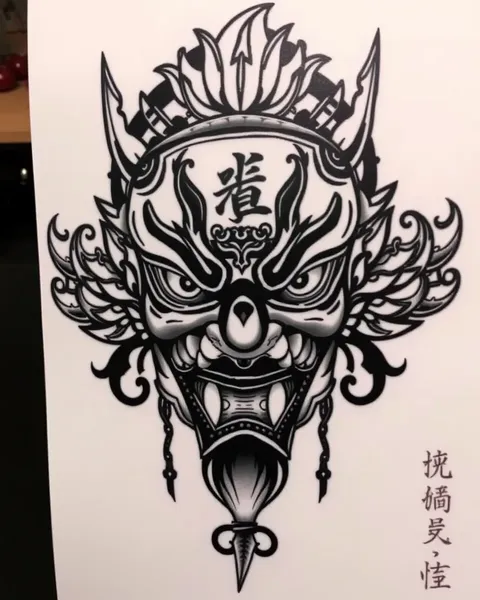 La symbolique du masque de Hannya tatoué dans la philosophie orientale