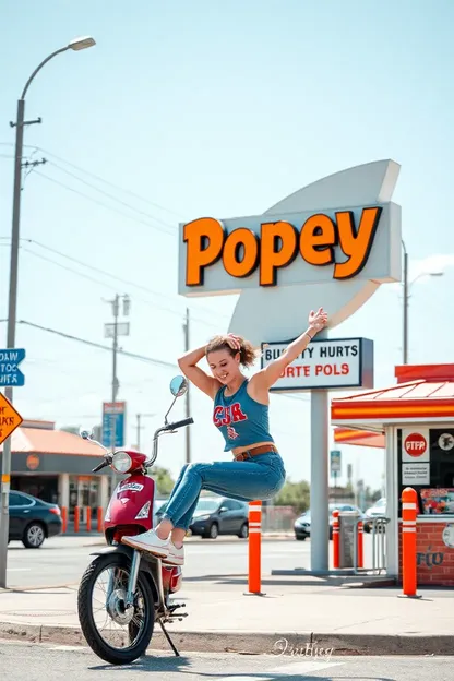 La voiture de la fille heurte Popeyes, les témoins décrivent la scène