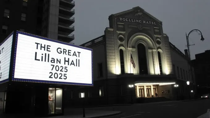 Le Grand Hall Lillian 2025 marque un événement historique