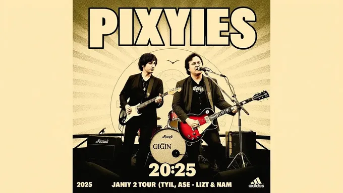 Le Pixies Tour 2025 propose des lots de merchandises exclusifs en ligne