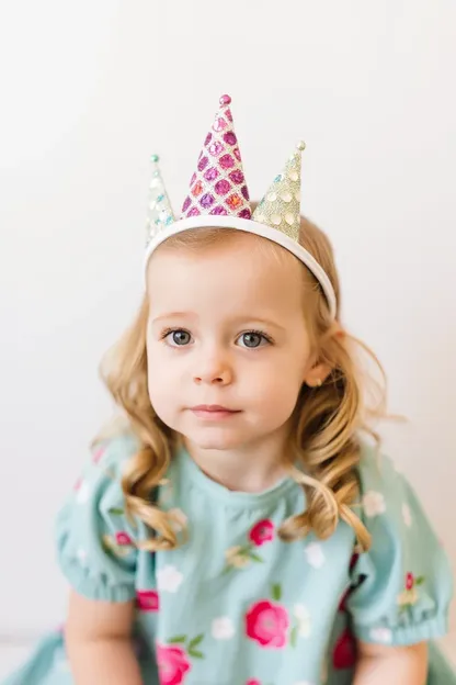 Le bandeau de la fille au jour de son anniversaire est un accessoire amusant