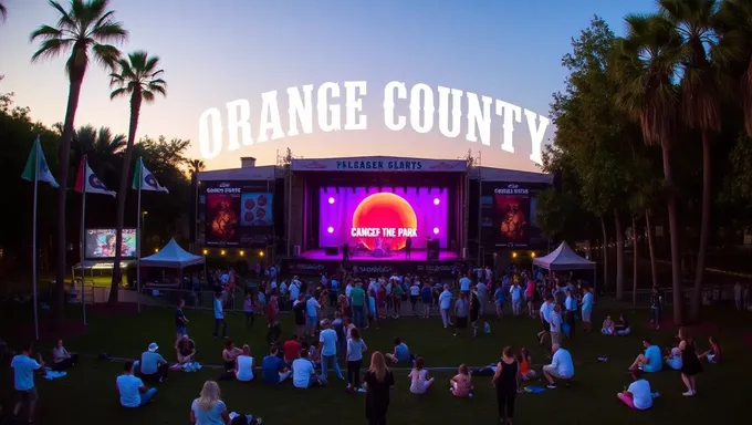 Le calendrier des concerts du parc du comté d'Orange 2025 est publié