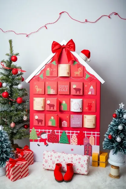 Le calendrier des filles pour les fêtes encourage la joie de Noël